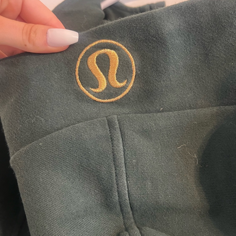 Lululemon Scuba Oversized Half Zip Hoodie, Size M/L, Legacy Green and Gold 💚💛💚💛 - Picture 14 of 16